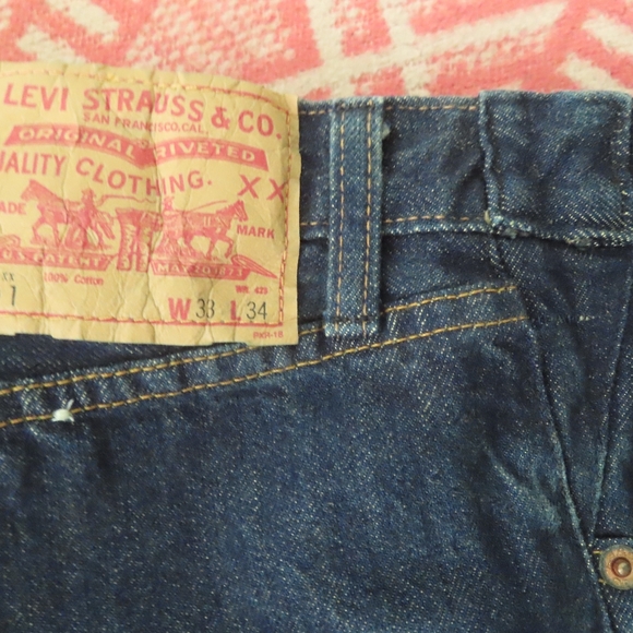 LEVI LVC 501XX VINTAGE BIG E JEANS 33 × 34 SELVEDGE (31x31.5) - Picture 8 of 12